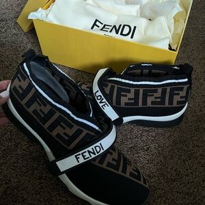 Fendi Logo Rockoko Sneakers